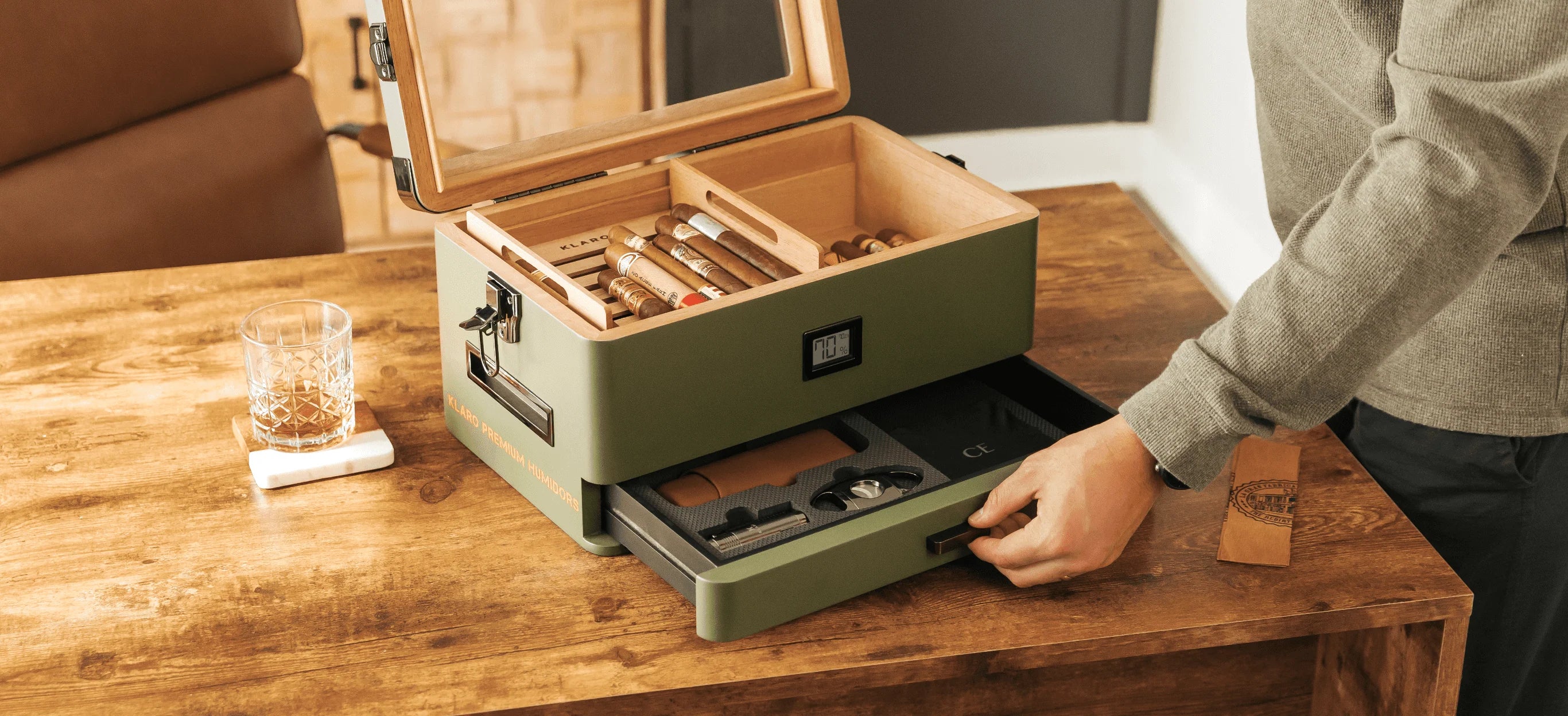 HUMIDOR DE TABACO GRANDE