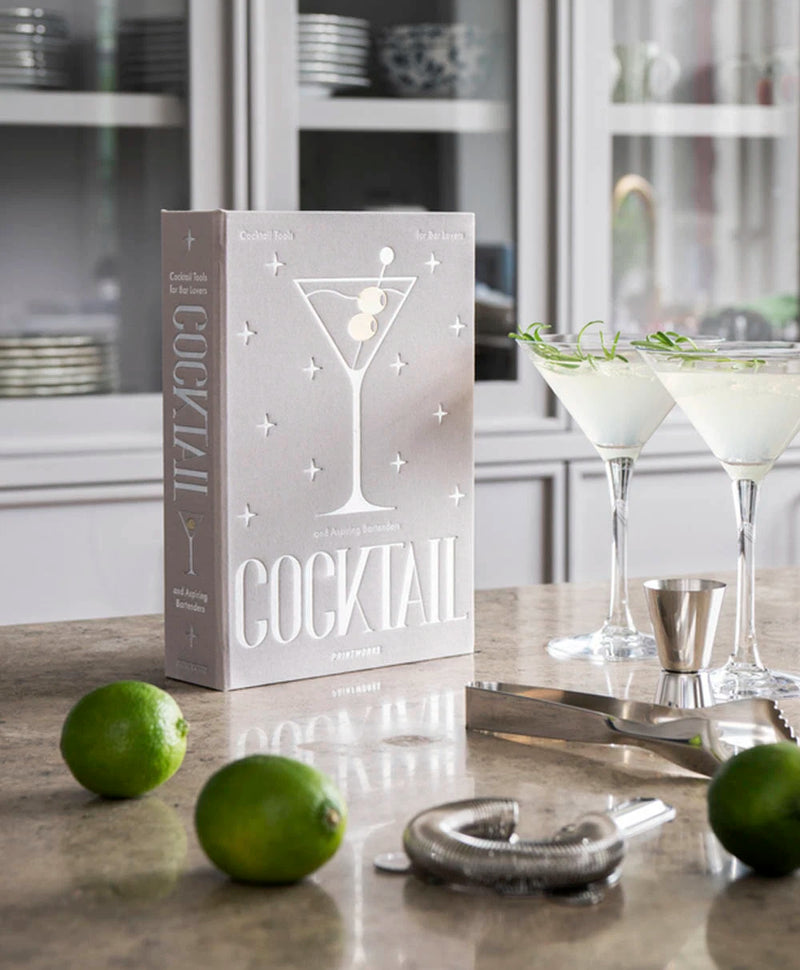 LIBRO DE COCKTAIL CON UTENSILIOS